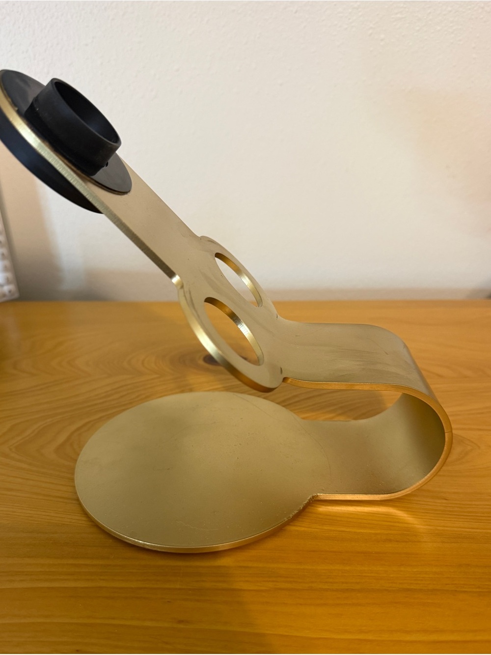 Dyson blow dryer stand. Gold